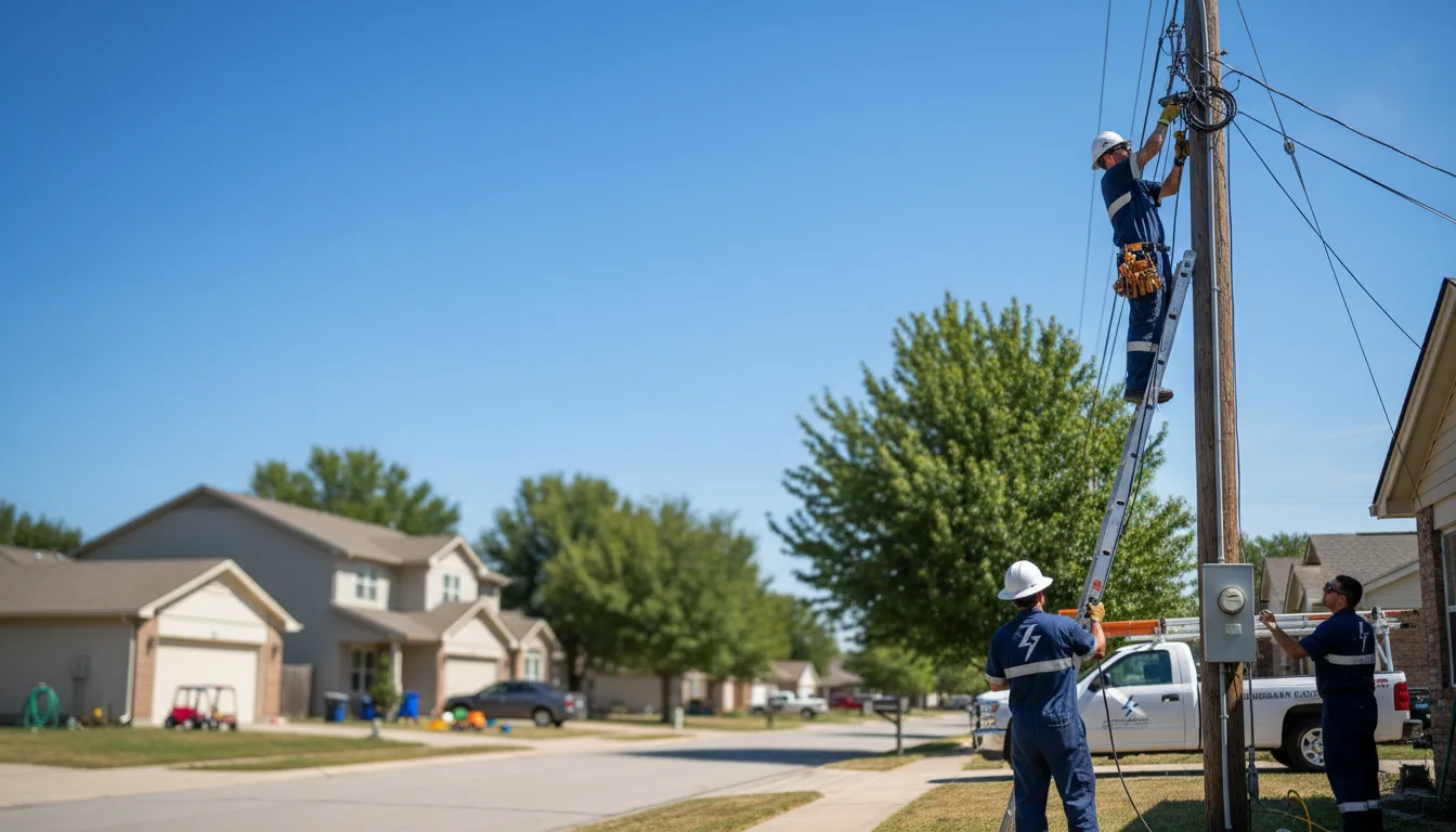 Residential electrician providing installation services in Blomkest, MN